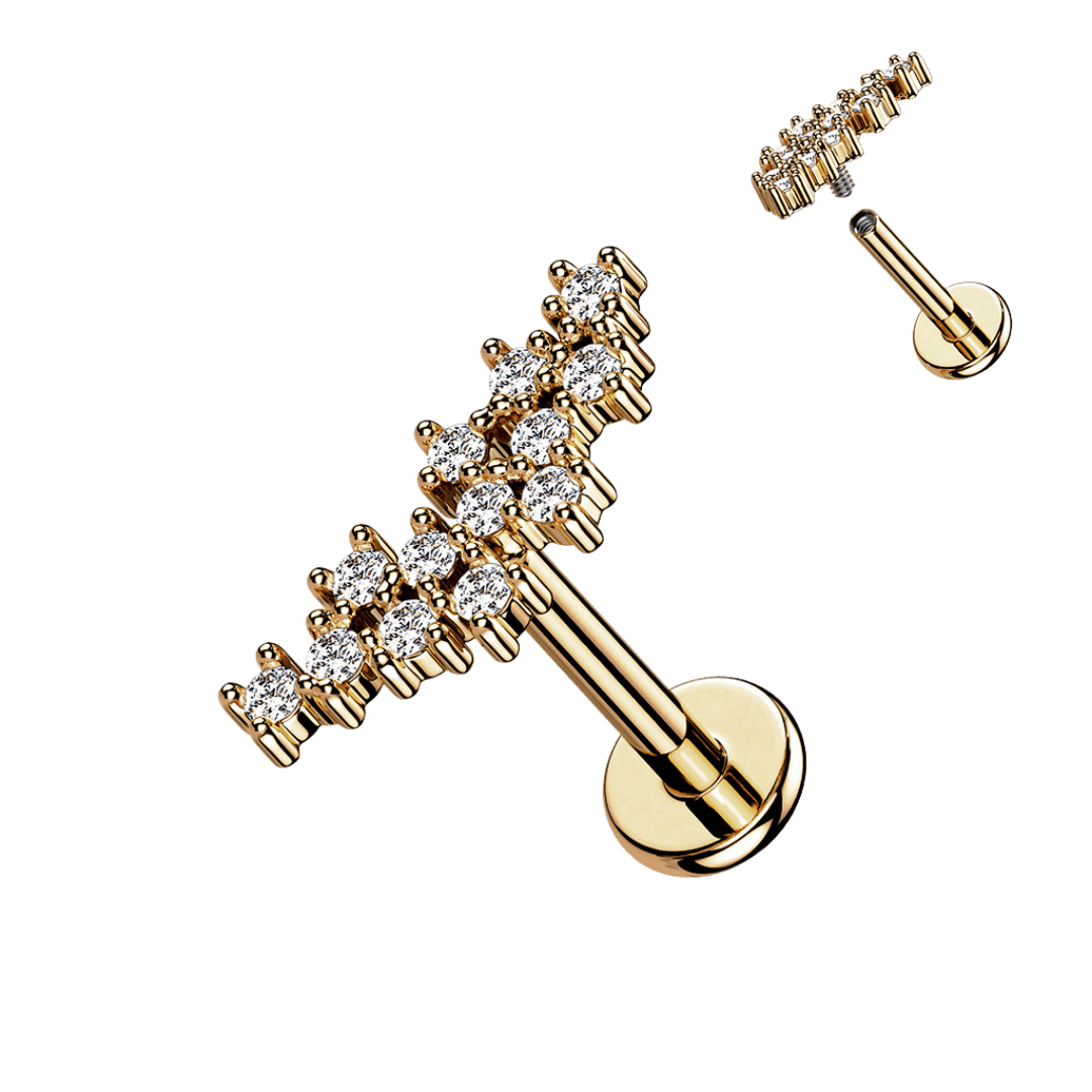 rose gold stellar labret