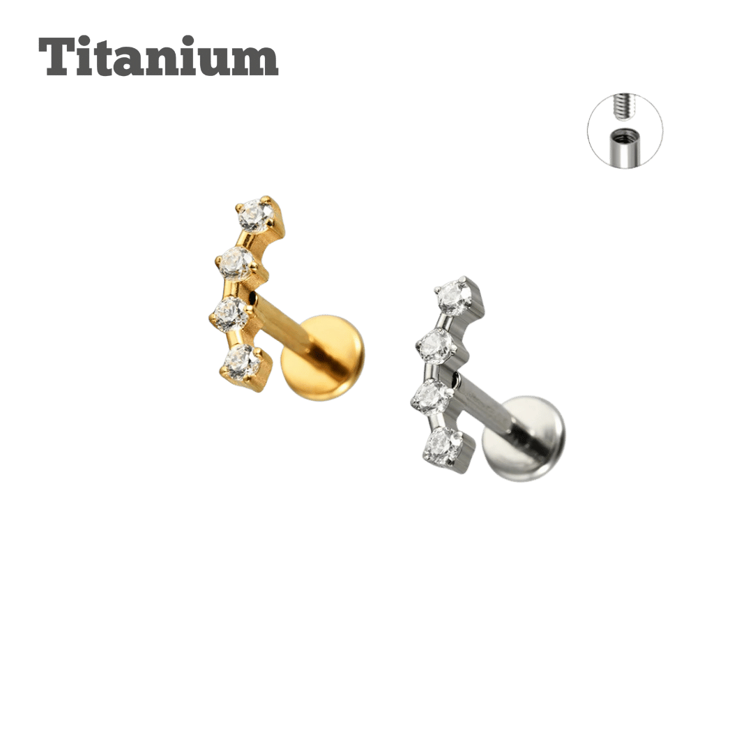 Titanium Cara Threaded Labret