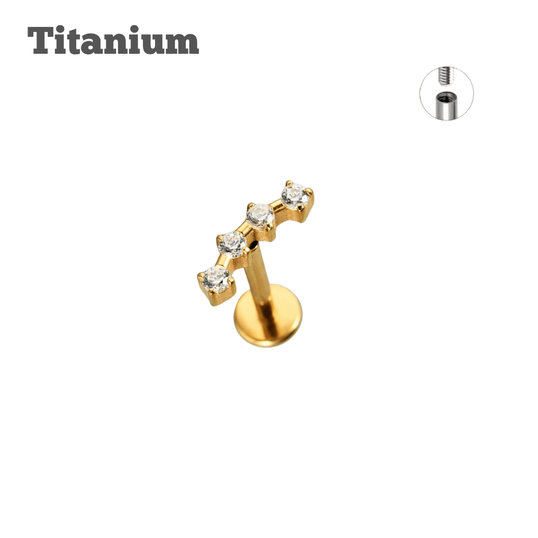 Titanium Cara Threaded Labret