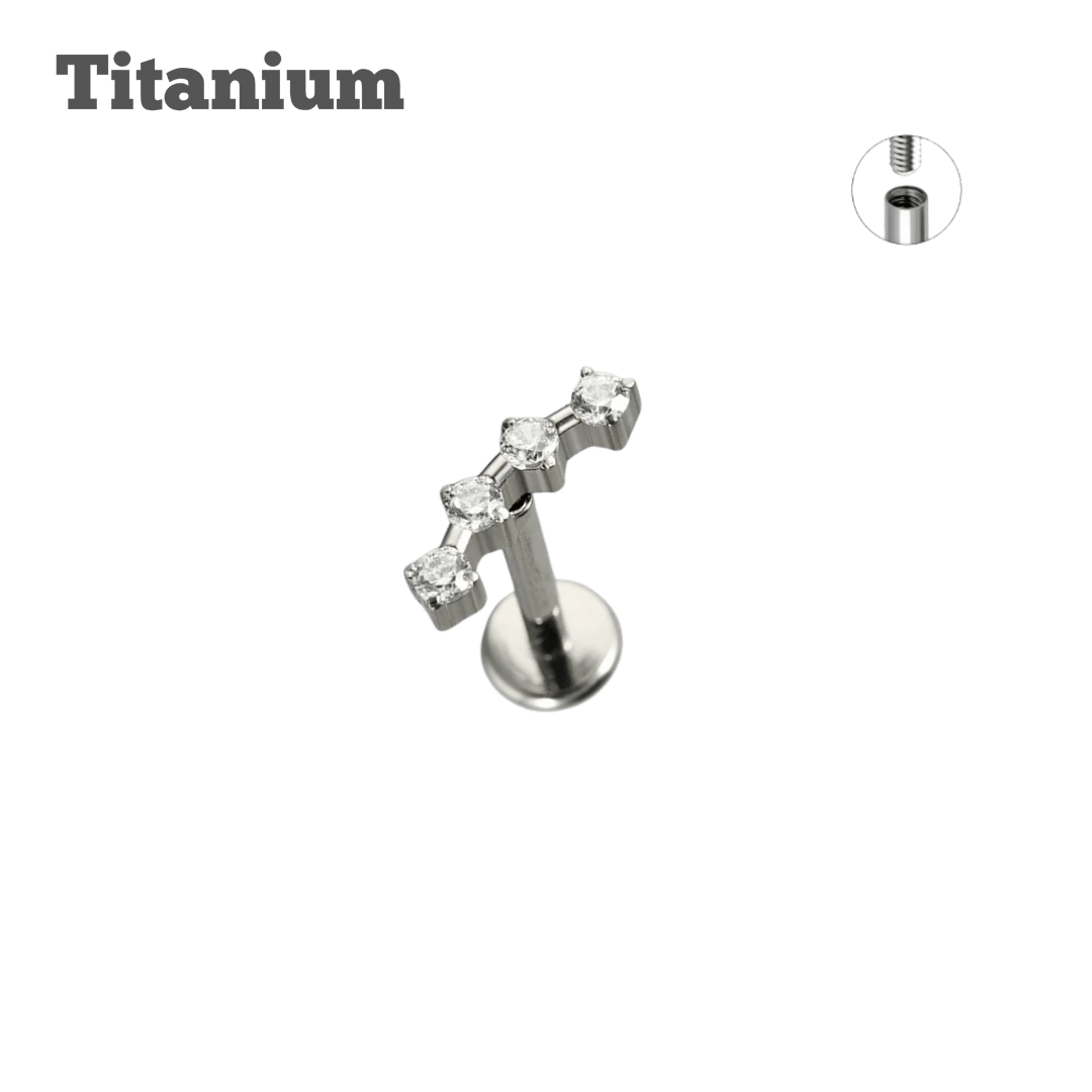 Titanium Cara Threaded Labret