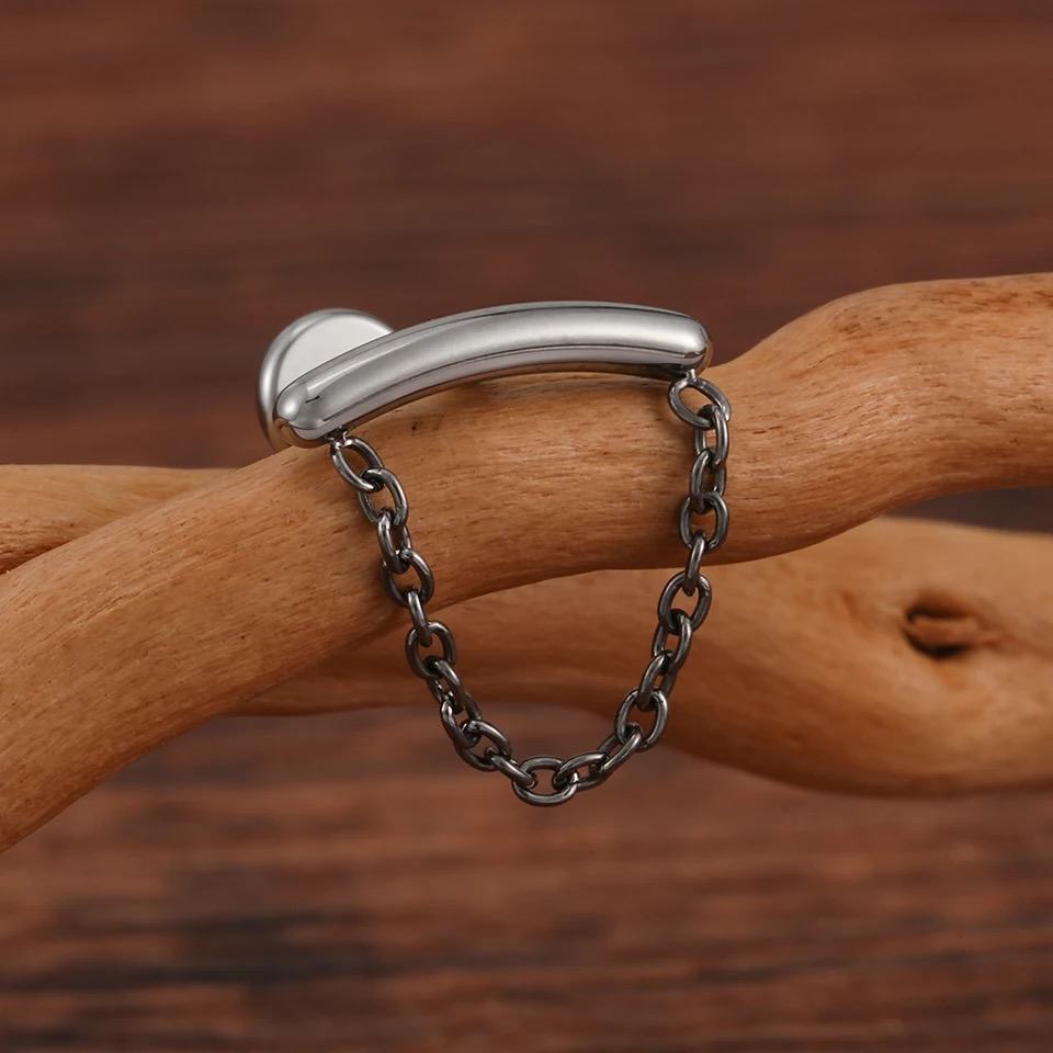 Titanium Floating Chain Labret