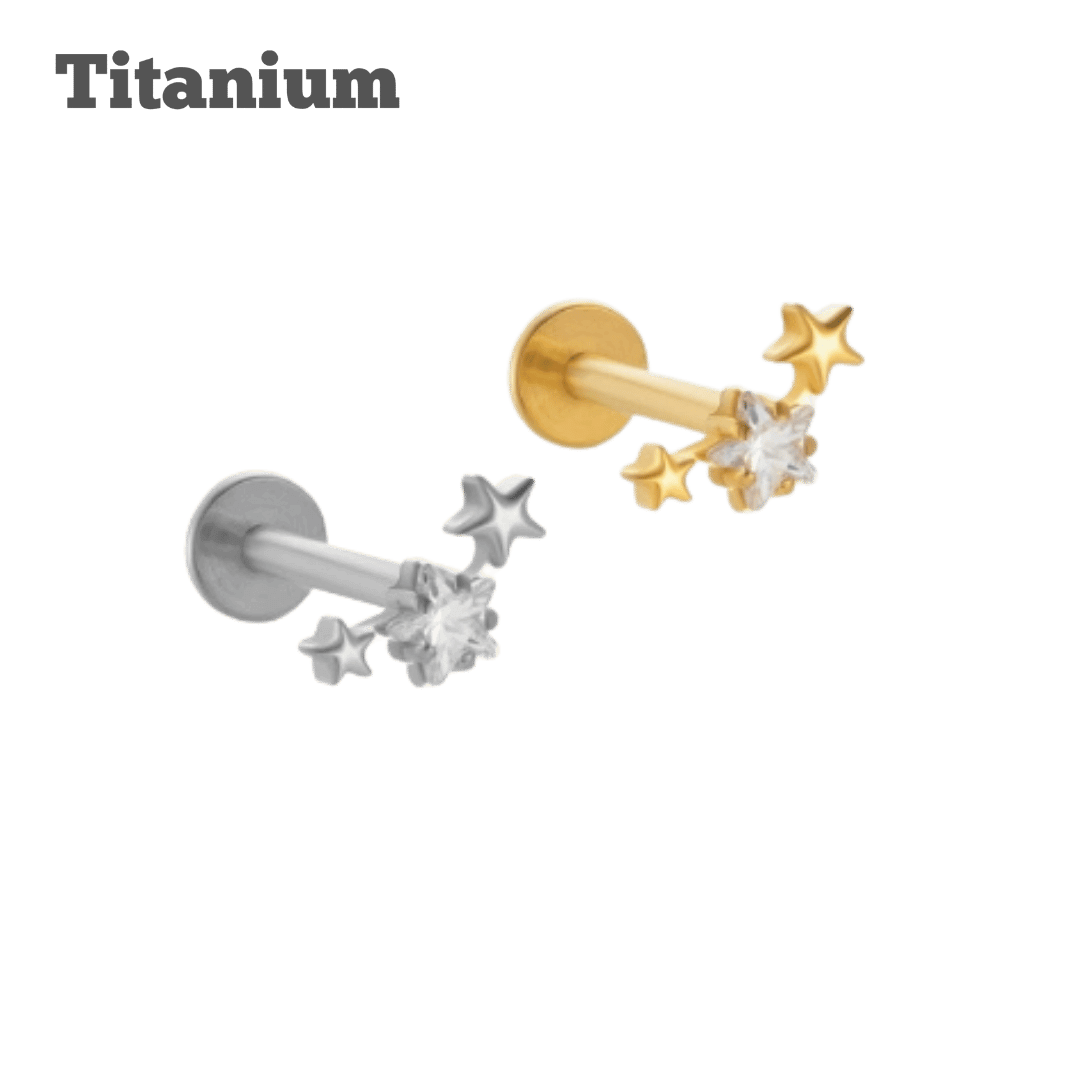 Titanium Stella Threaded Labret