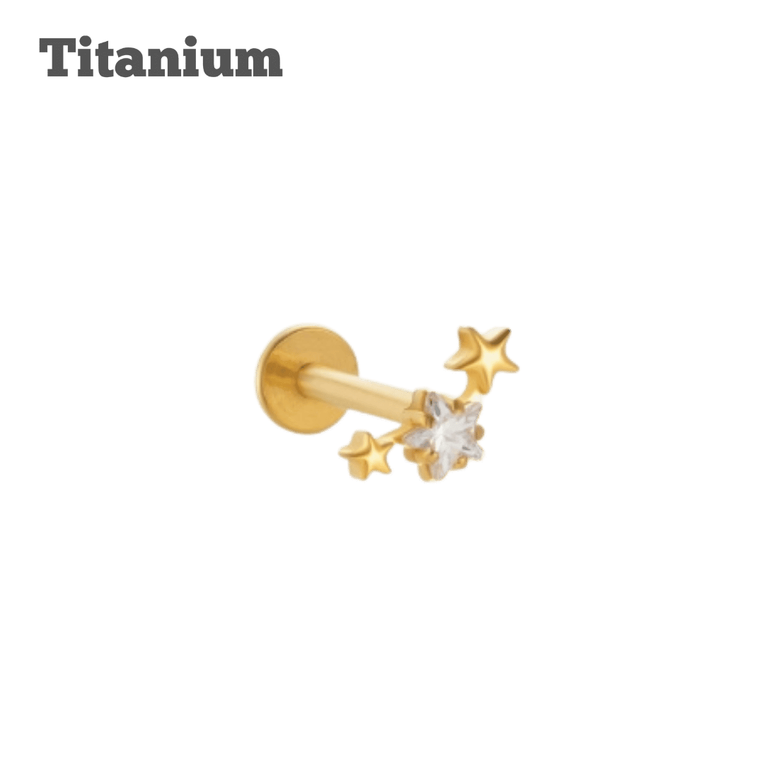 Titanium Stella Threaded Labret