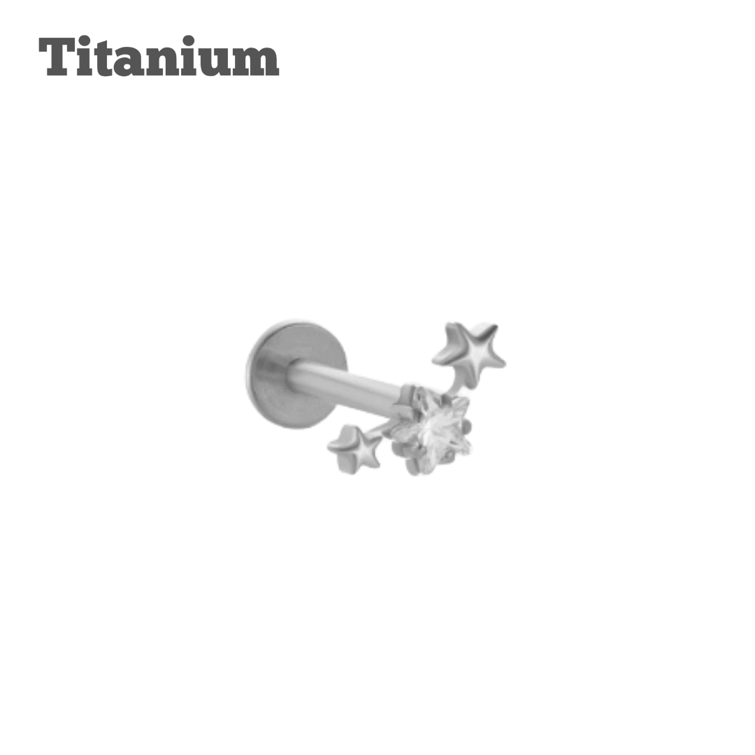 Titanium Stella Threaded Labret