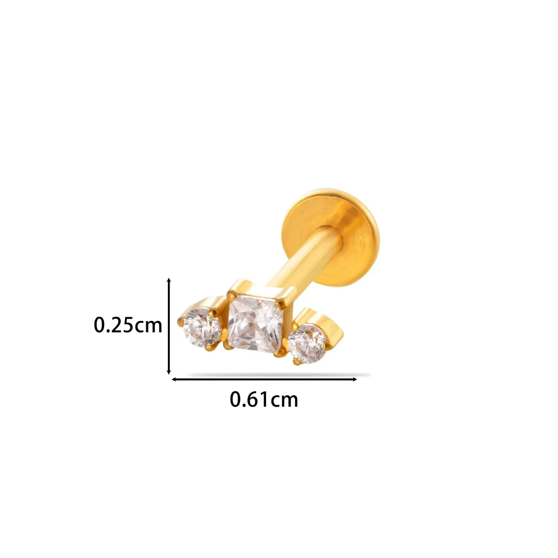 Titanium Criza Threaded Labret