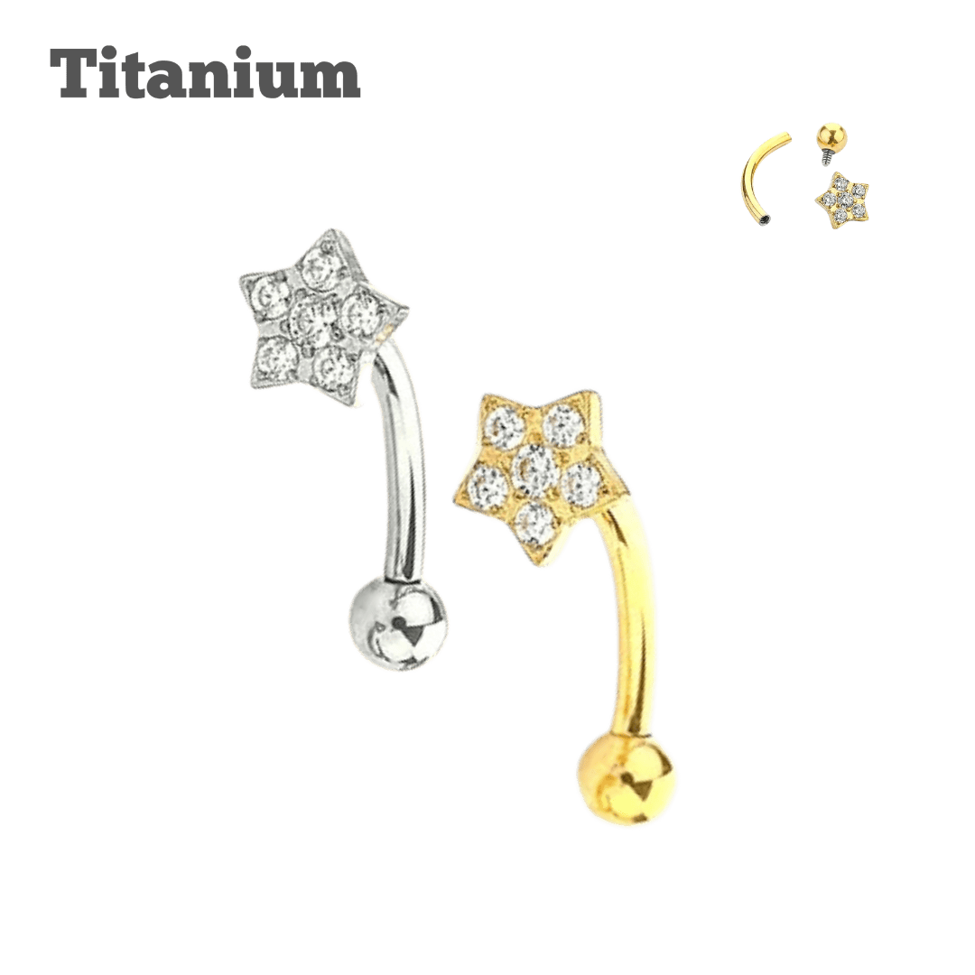 eyebrow and rook piercing jewelry