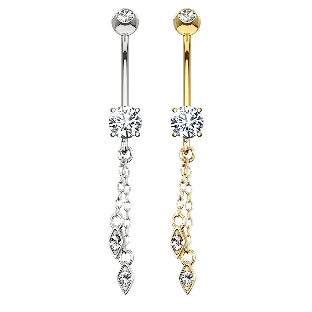 14K GOLD OPHELIA BELLY BARBELL