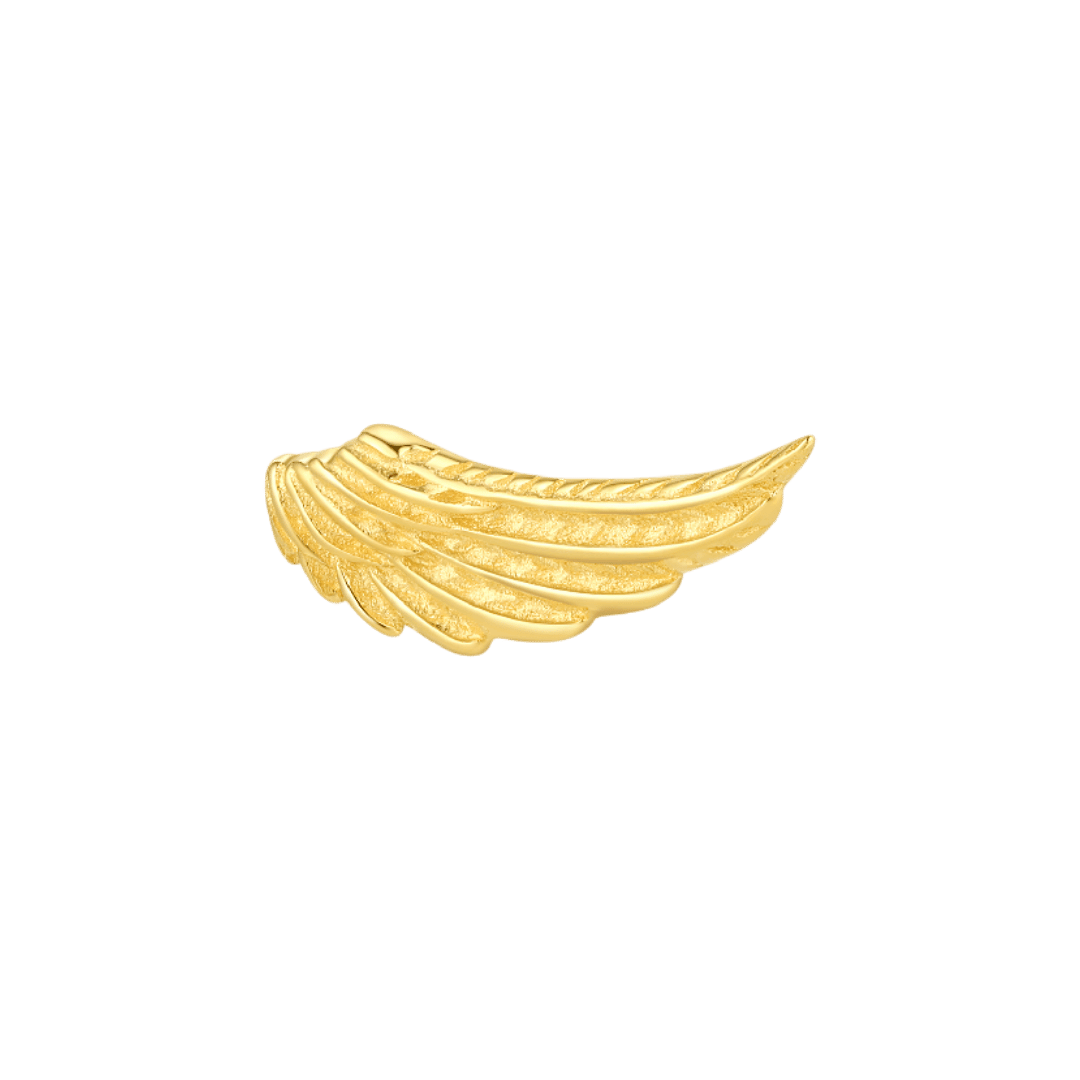 14k Gold Angel Wings Threadless Top