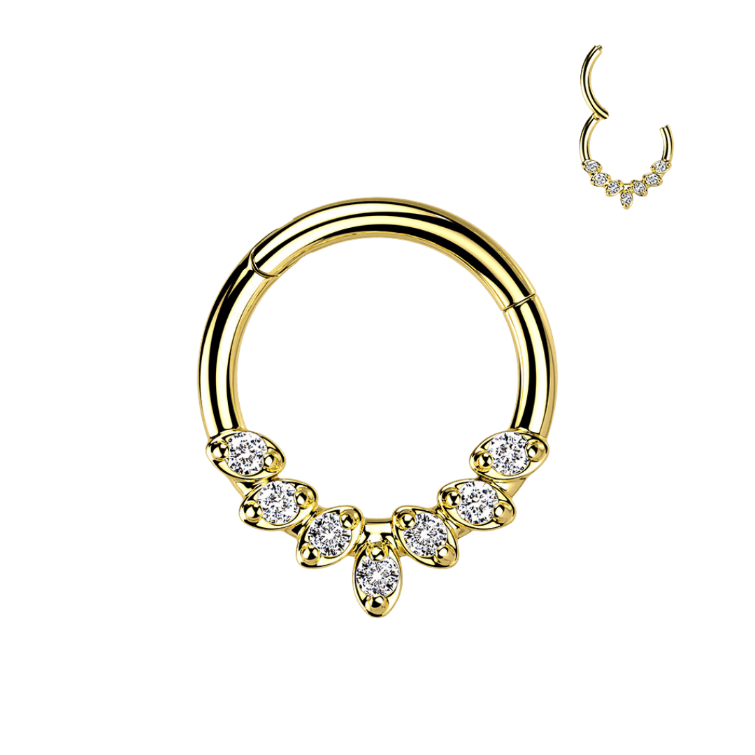 amina hinged hoop jewelry