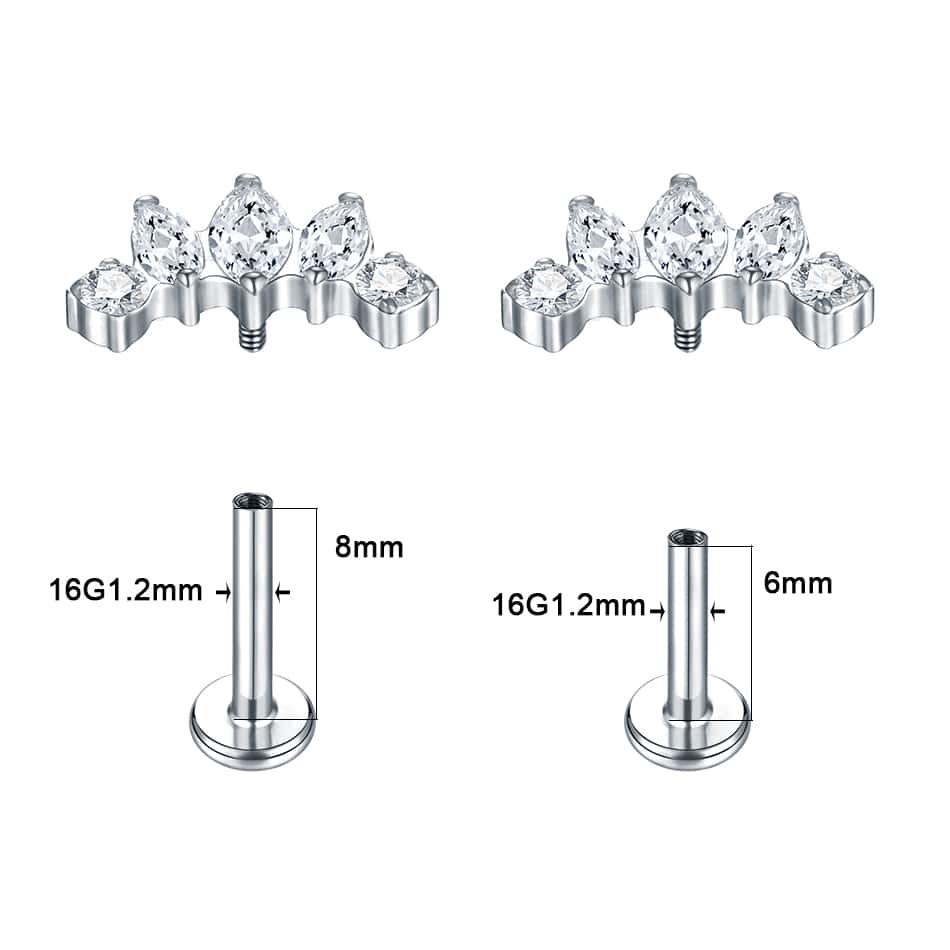 amira titanium threaded labret size