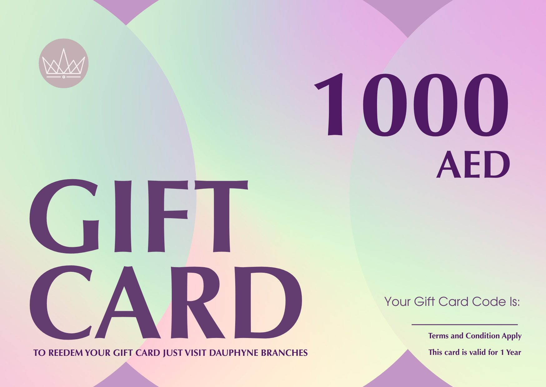 GIFT CARD 1000AED