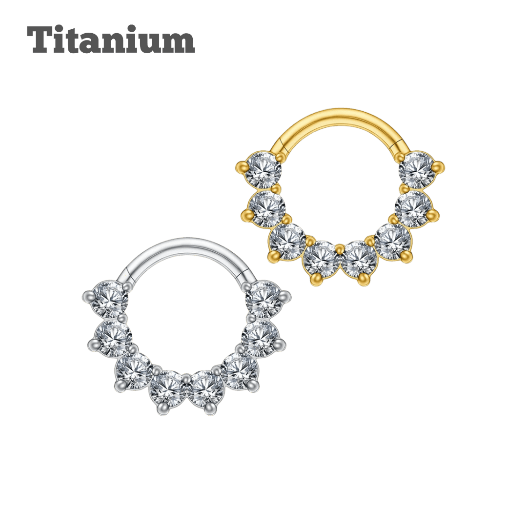 khawla titanium hinged hoop earring