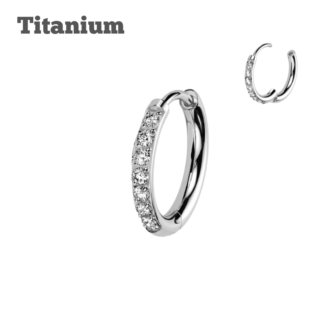 Titanium Victoria Clicker Hoop