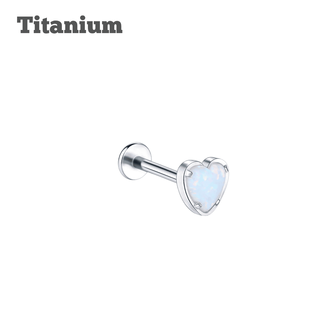 steel color titanium earring shreya threaded labret