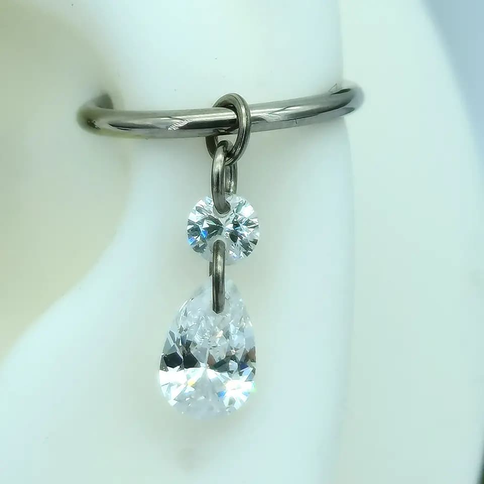 Titanium Crystal Droplets Charm