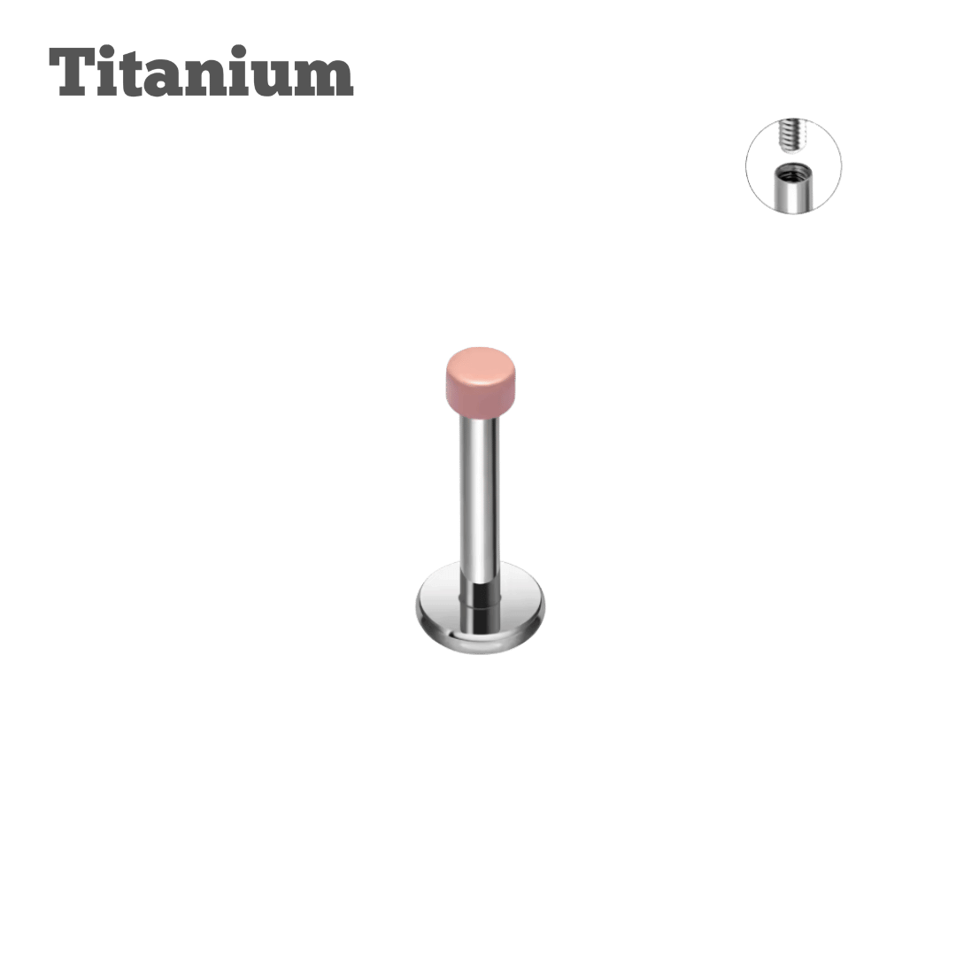 Titanium Nude Pill Threaded Labret