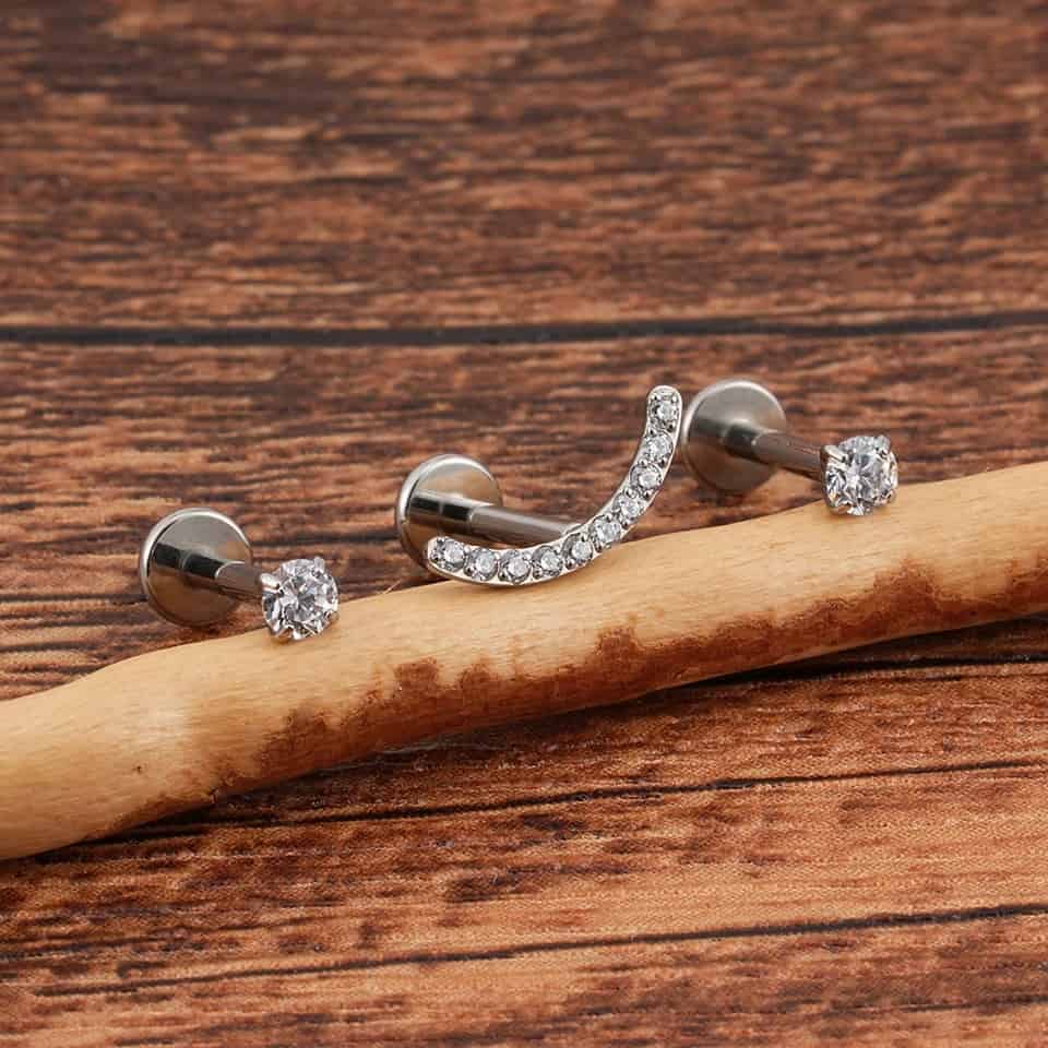 Titanium Smiley 3-Piece Set Labret