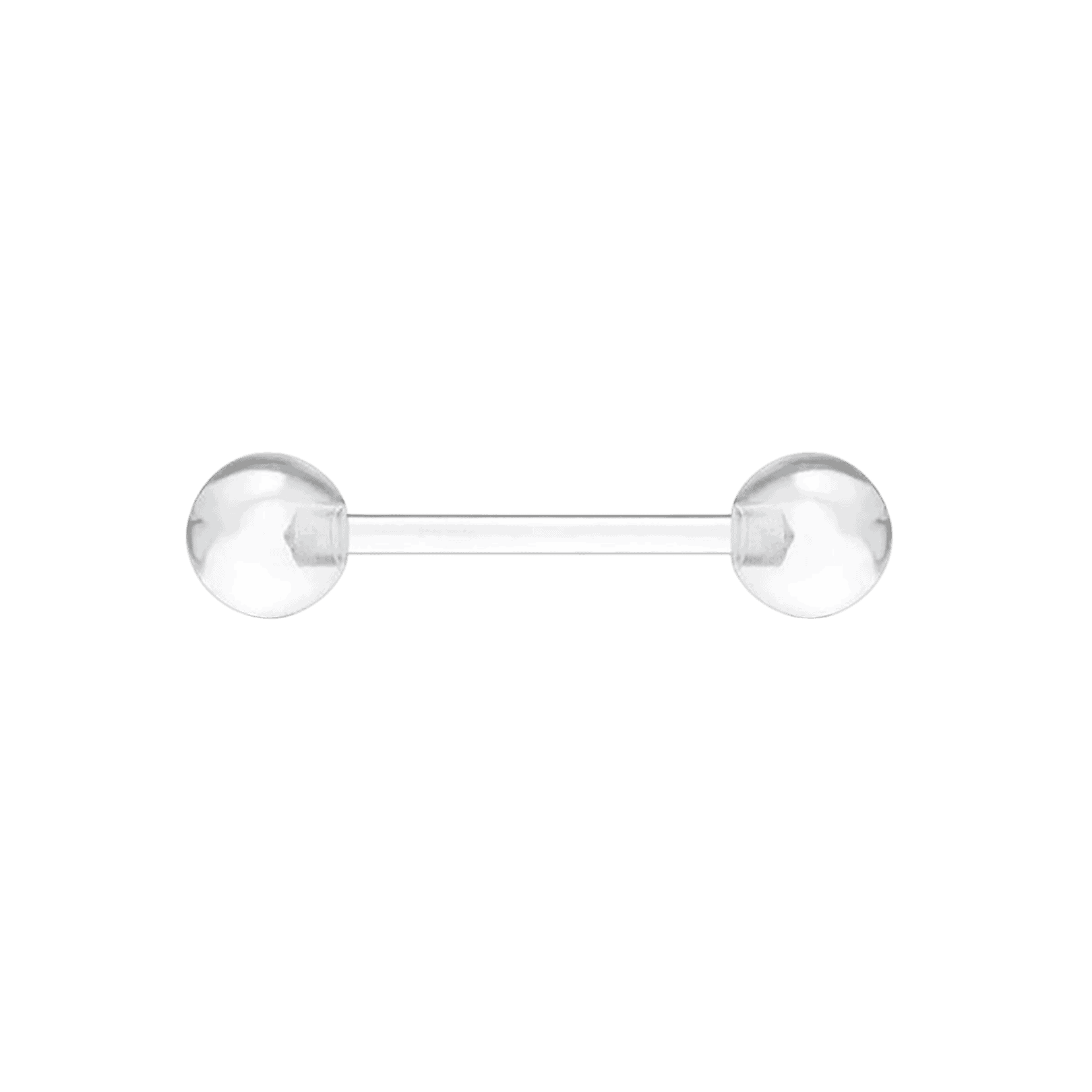 tongue and eyebrow piercing jewelry silicon plastic barbell