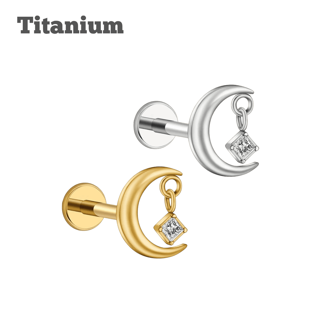 ear piercing jewelry twilight titanium threaded labret