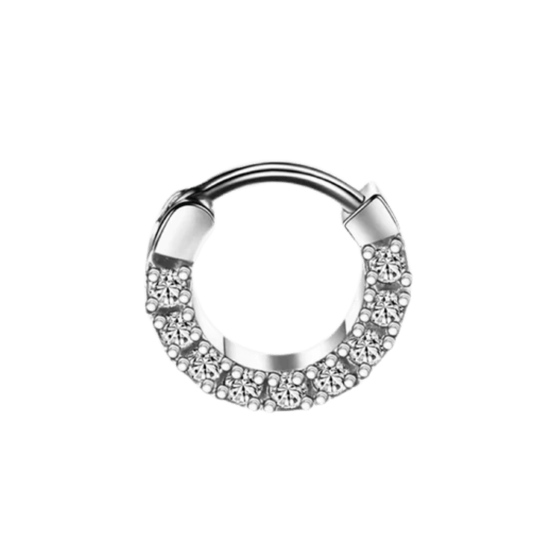 steel color adeline clicker hoop