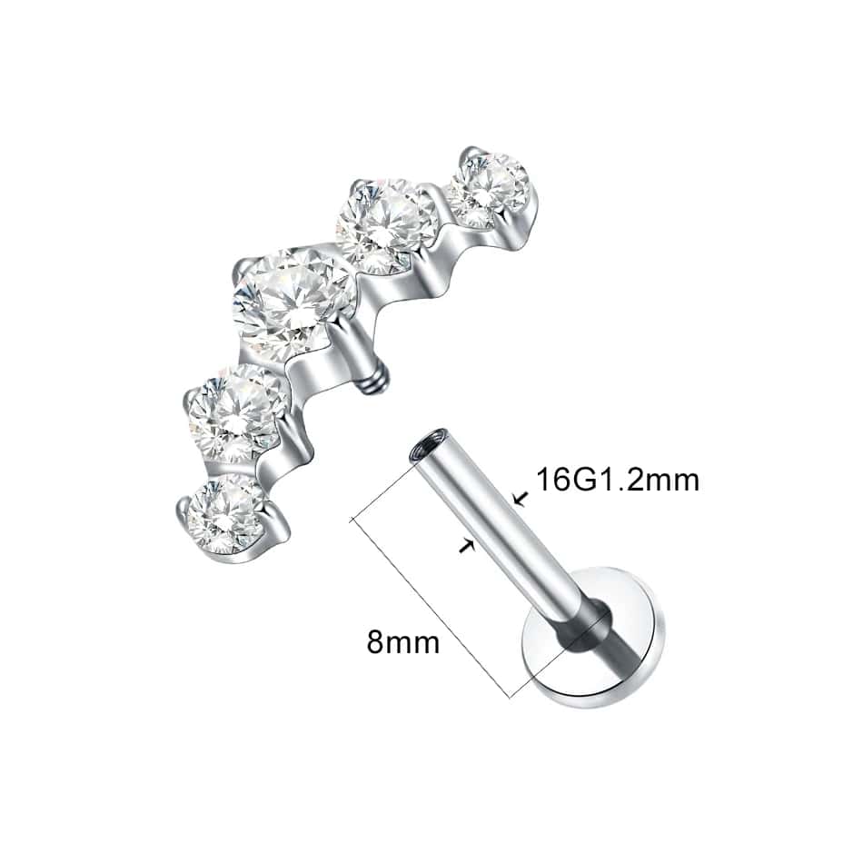 afrah titanium threaded labret size