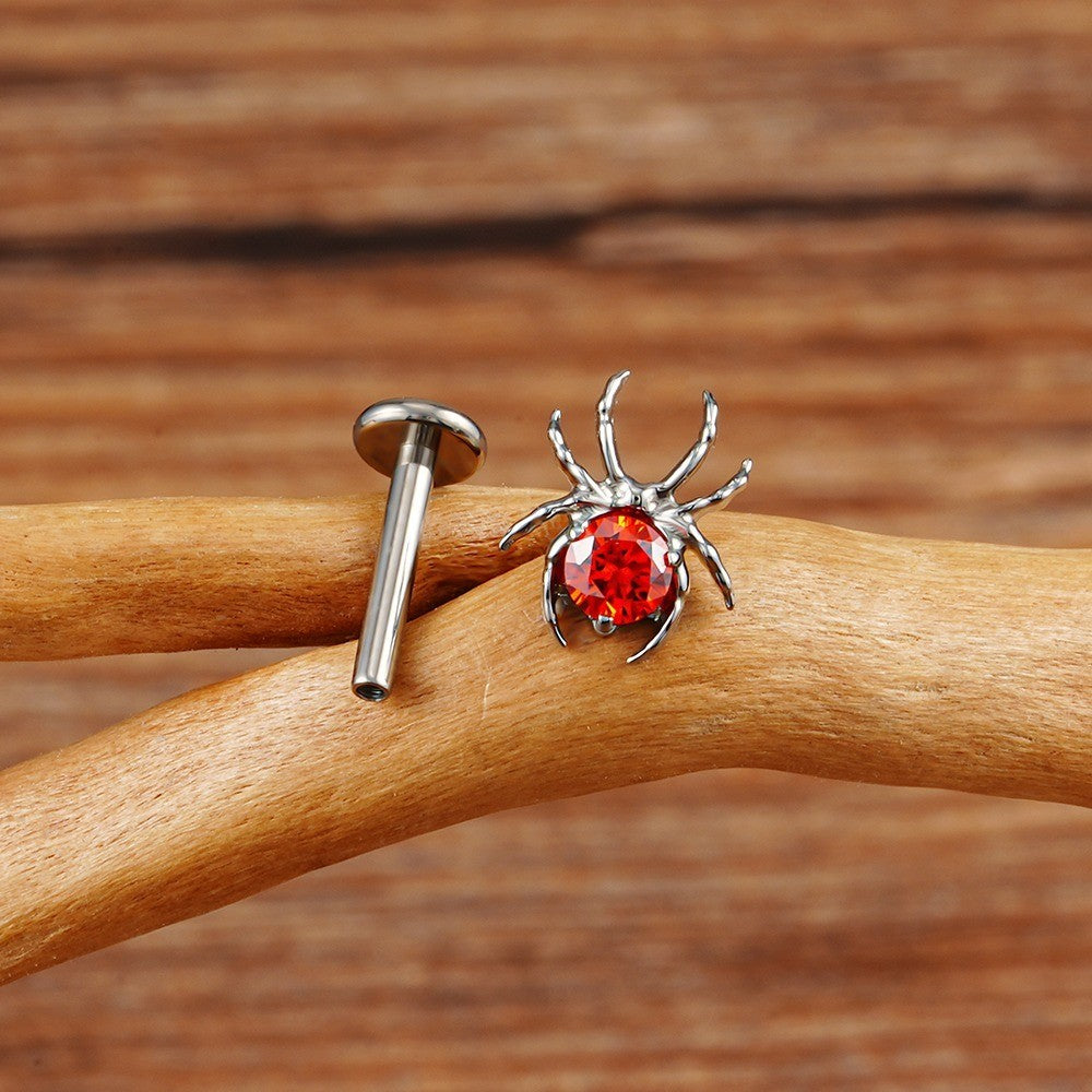 Titanium Spider Threaded Labret