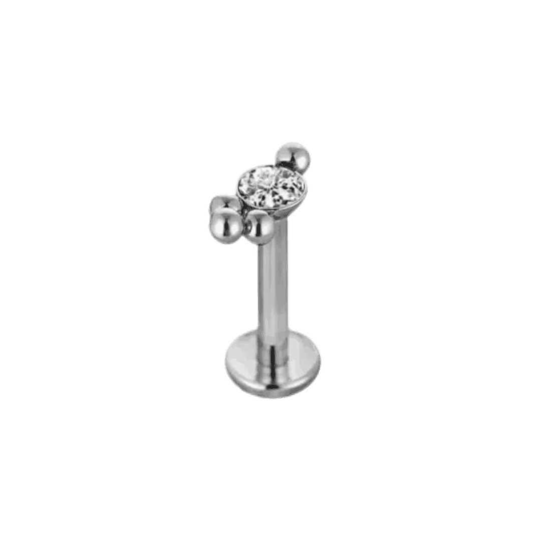 steel color krisha labret earring