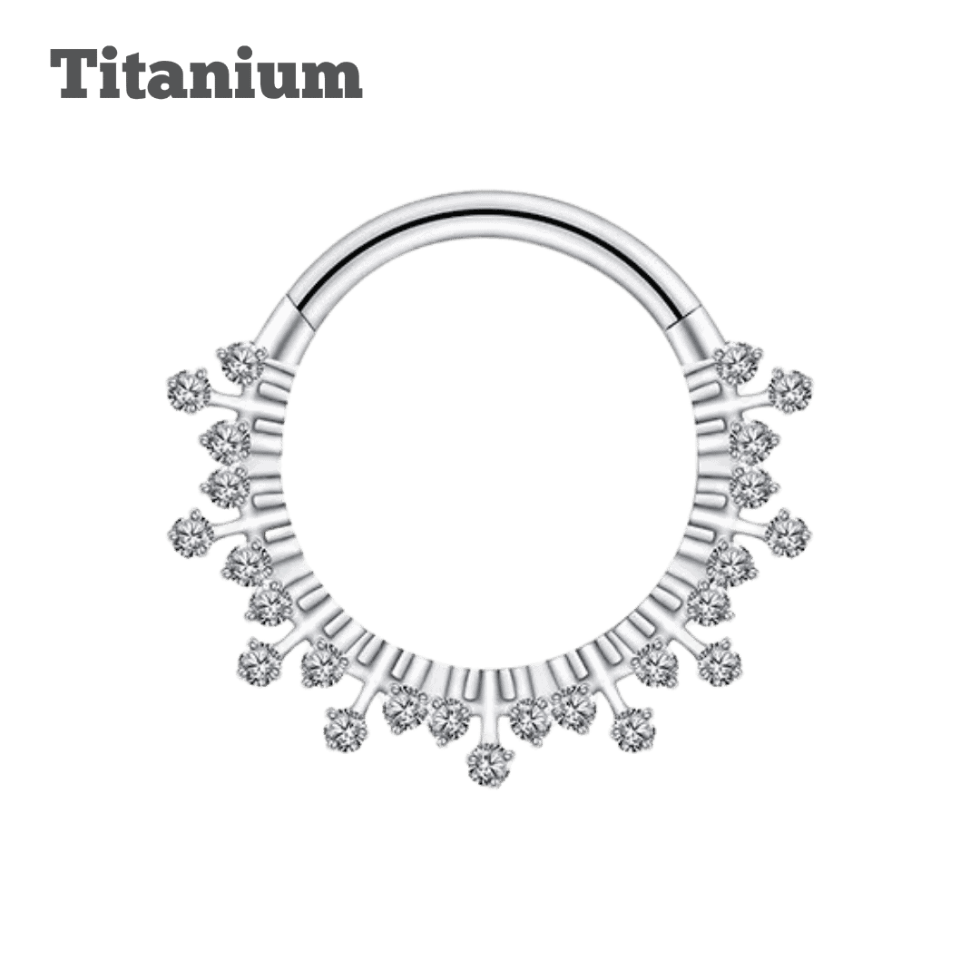 Titanium Hestia Hinged Hoop